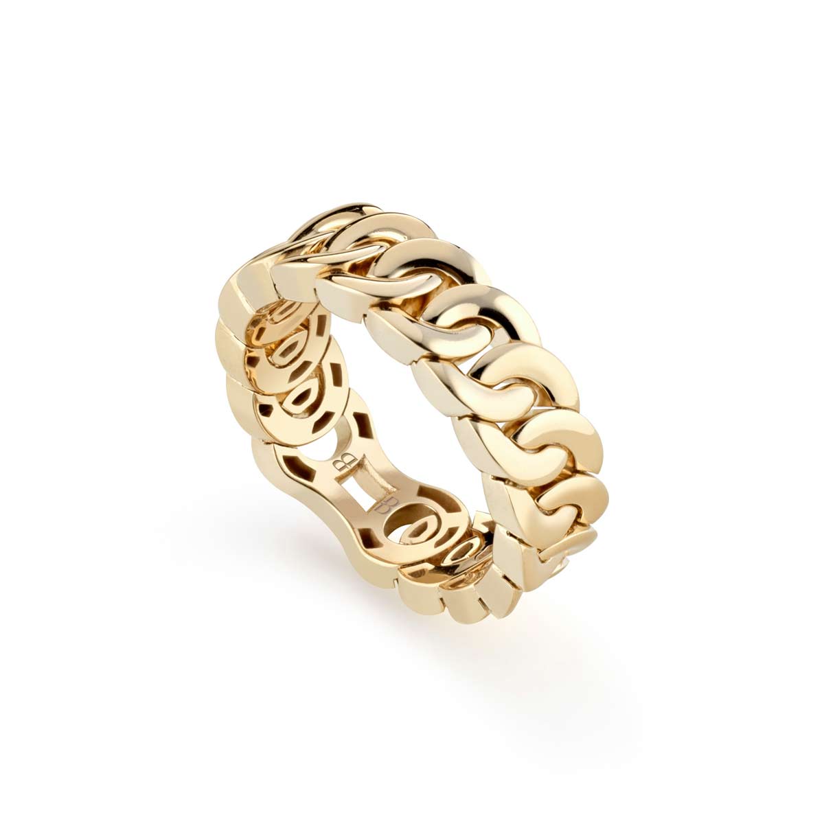 Anello Noon Thin in oro giallo 18 kt realizzato da Buonocore Gioielli
