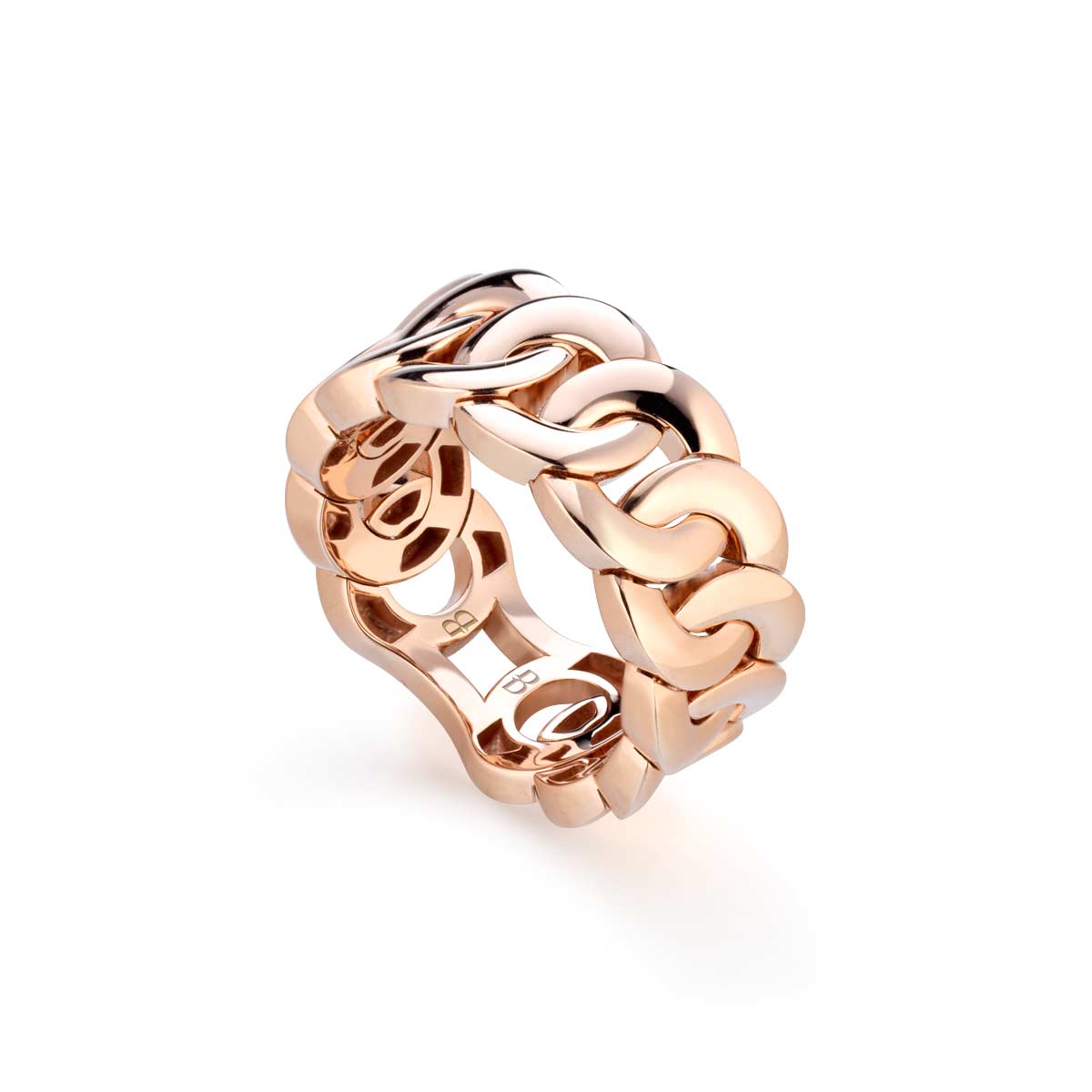 Anello Noon regular in oro rosa 18 kt realizzato da Buonocore Gioielli