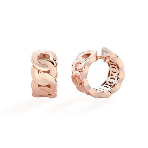 Noon earrings in rose gold 18 kt made by Buonocore Gioielli